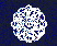 A Belgian lace doily that looks like a 
snowflake against a midnight blue background.