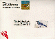 The envelope forour 1995 card. There's a red lobster 
stamped in the lower leftcorner. 
The return address sticker has a lapwing on it. 
The addresslabel features a mountain bluebird