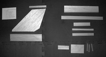 picture of full kit wood bag contents