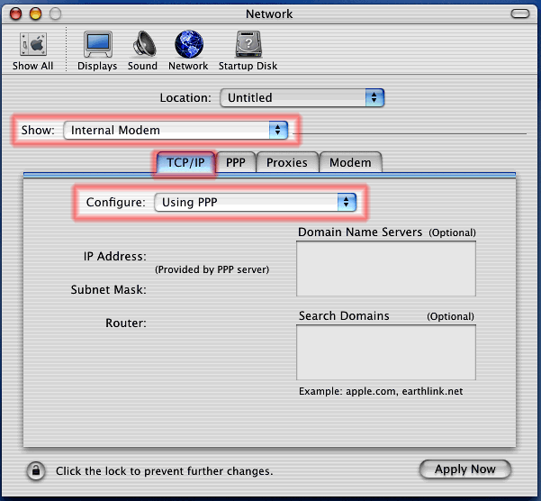 Screen Shot - Network TCP_IP