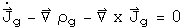 J sub g dot - Grad rho sub g - Curl J sub g = 0