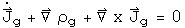J sub g dot + Grad rho sub g + Curl J sub g = 0